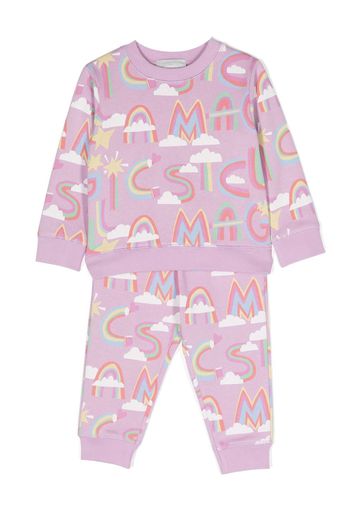 Stella McCartney Kids graphic-print cotton tracksuit - Viola