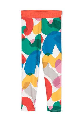 Stella McCartney Kids Leggings con stampa - Arancione