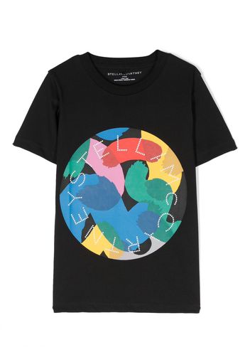 Stella McCartney Kids T-shirt con stampa grafica - Nero