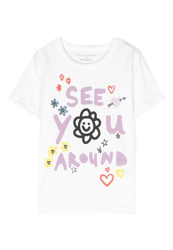 Stella McCartney Kids T-shirt con stampa - Bianco