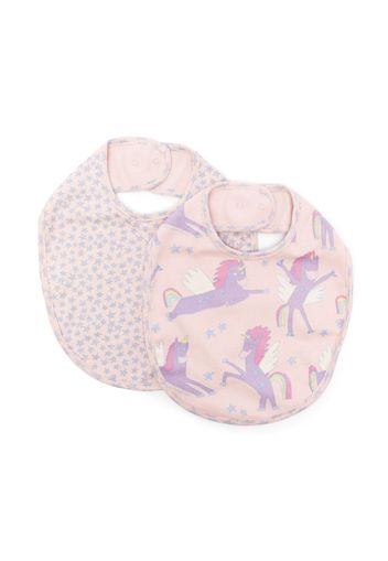 Stella McCartney Kids Set bavaglini con stampa - Rosa