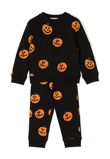 Stella McCartney Kids Tuta sportiva Pumpkin - Nero