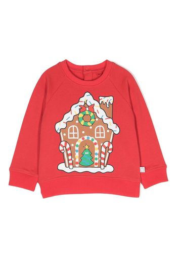 Stella McCartney Kids Felpa con stampa grafica - Rosso