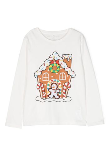Stella McCartney Kids graphic-print cotton T-shirt - Bianco