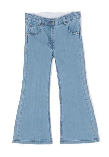 Stella McCartney Kids logo-debossed cotton jeans - Blu