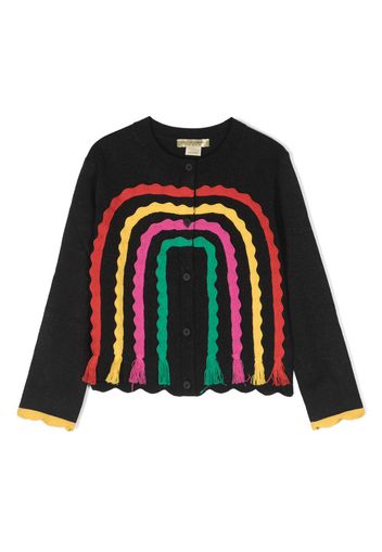 Stella McCartney Kids Rainbow Arch cardigan - Nero