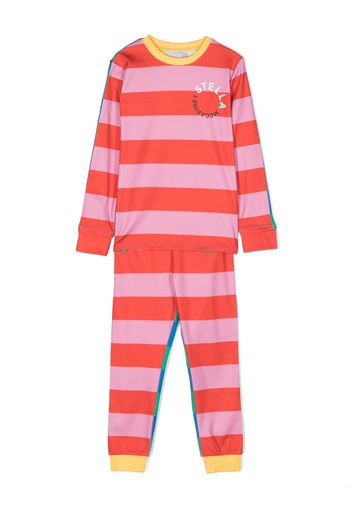 Stella McCartney Kids striped tracksuit set - Rosa