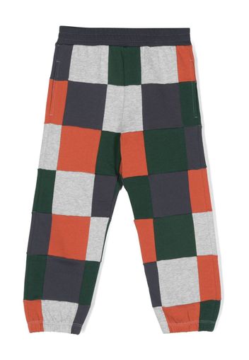 Stella McCartney Kids checked organic cotton track pants - Blu