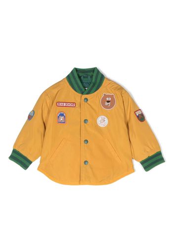 Stella McCartney Kids patch-details bomber jacket - Giallo