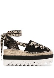 Stella McCartney Espadrilles con plateau Gaia - Nero