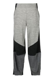 Stella McCartney Pantaloni con design color-block - Grigio