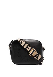 Stella McCartney mini Stella Logo crossbody bag - Nero