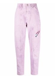 Stella McCartney Jeans affusolati con ricamo - Viola