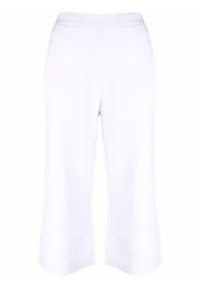 Stella McCartney cropped kick-flare trousers - Bianco