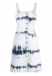 Stella McCartney Abito con fantasia tie dye - Blu