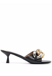 Stella McCartney Sandali con catena - Nero