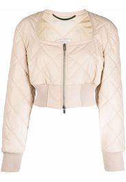 Stella McCartney Giacca trapuntata crop - Toni neutri