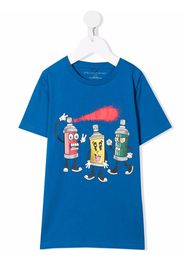 Stella McCartney Kids graphic-print sustainable cotton T-shirt - Blu