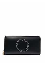 Stella McCartney Stella Logo continental wallet - Nero