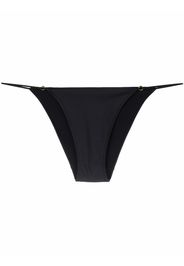 Stella McCartney logo-plaque low rise bikini bottoms - Nero