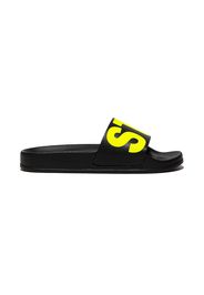 Stella McCartney Kids Sandali slides con stampa - Nero