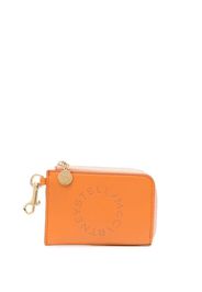 Stella McCartney Portafoglio con zip Stella Logo - Arancione