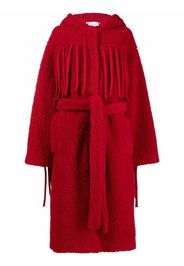 Stella McCartney Cappotto con cintura - Rosso