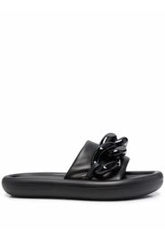 Stella McCartney Sandali slides Air con decorazione - Nero