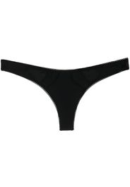 Stella McCartney embroidered-edge thong - Nero