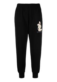 Stella McCartney Pantaloni sportivi con stampa - Nero