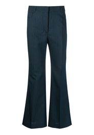 Stella McCartney Pantaloni svasati a righe - Blu