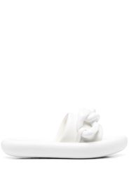 Stella McCartney chain-embellished Air slides - Bianco