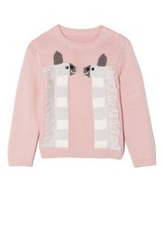 Stella McCartney Kids animal-jacquard knit jumper - Rosa