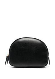 Stella McCartney perforated logo-detail make-up bag - Nero