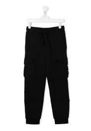 Stella McCartney Kids drawstring cargo track pants - Nero