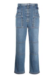 Stella McCartney straight-leg cargo jeans - Blu