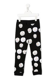 Stella McCartney Kids graphic-print organic-cotton trousers - Nero