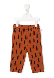 Stella McCartney Kids spot-print drawstring trousers - Marrone