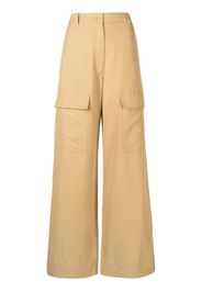 Stella McCartney Pantaloni a gamba ampia - Toni neutri