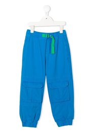 Stella McCartney Kids tapered-leg cargo trousers - Blu