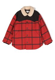 Stella McCartney Kids check-pattern shirt jacket - Rosso