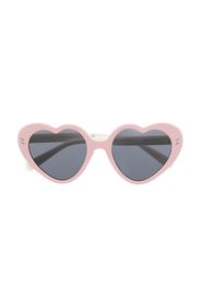 Stella McCartney Kids Occhiali da sole a forma di cuore - Rosa