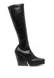Stella McCartney 105mm wedge-heel knee-length boots - Nero