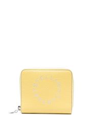 Stella McCartney Portafoglio con logo traforato - Giallo