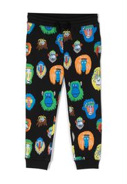 Stella McCartney Kids animal-print track pants - Nero