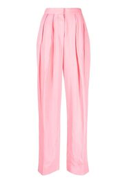 Stella McCartney Pantaloni dritti con pieghe - Rosa