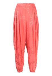 Stella McCartney pleated tapered trousers - Rosa