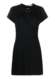 Stella McCartney Abito corto con dettaglio cut-out - Nero