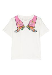 Stella McCartney Kids graphic-print cotton T-shirt - Bianco