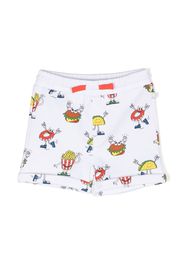 Stella McCartney Kids graphic-print track shorts - Bianco